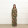 La DoubleJ Black Yellow Purple Paradise Print Maxi Dress