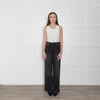 Paige Washed Black Wide Leg Jeans