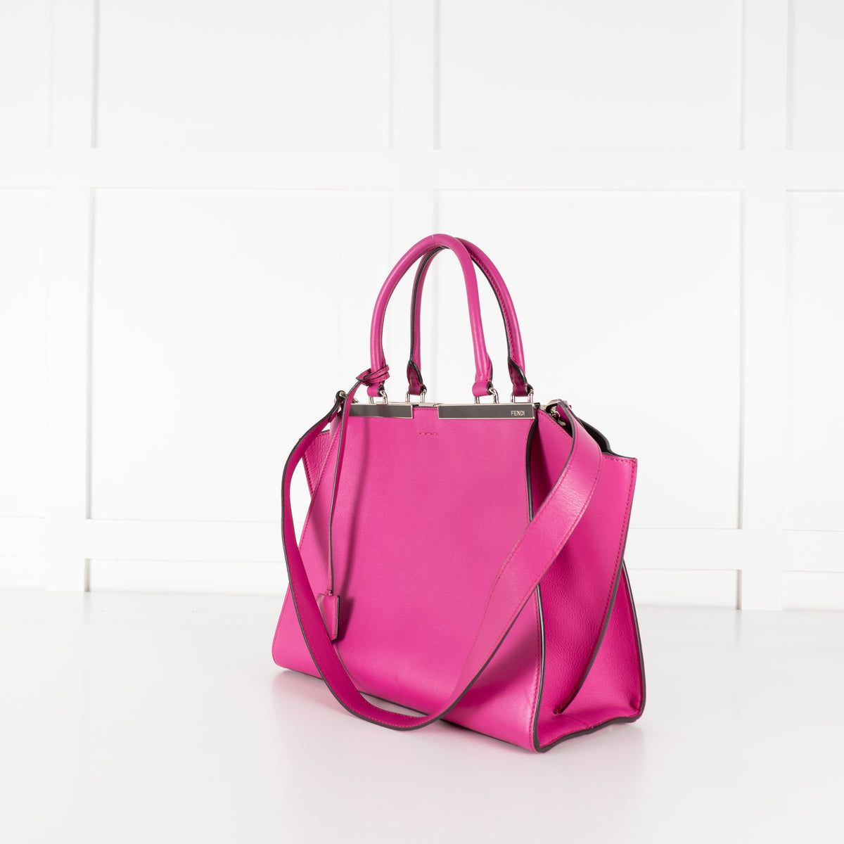 Fendi Magenta Pink 3 Jours Tote Bag