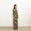 La DoubleJ Black Yellow Purple Paradise Print Maxi Dress