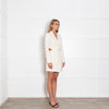 Jonathan Simkhai Cream Cutout Blazer Dress