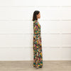 La DoubleJ Black Yellow Purple Paradise Print Maxi Dress