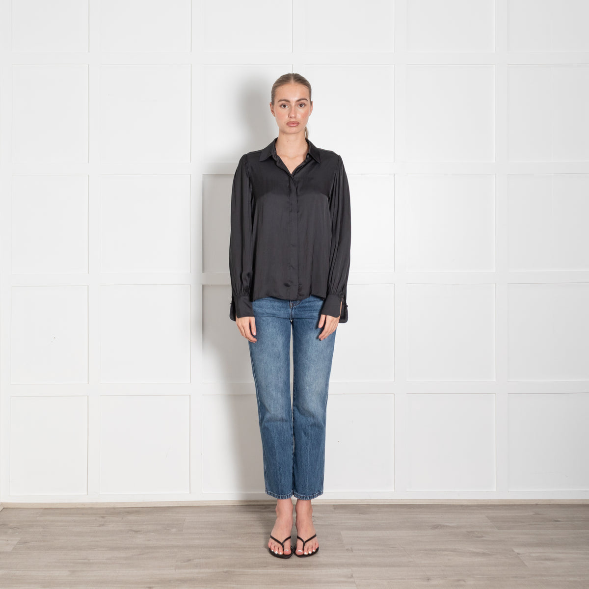 Zadig & Voltaire Dark Grey Silky Blouse