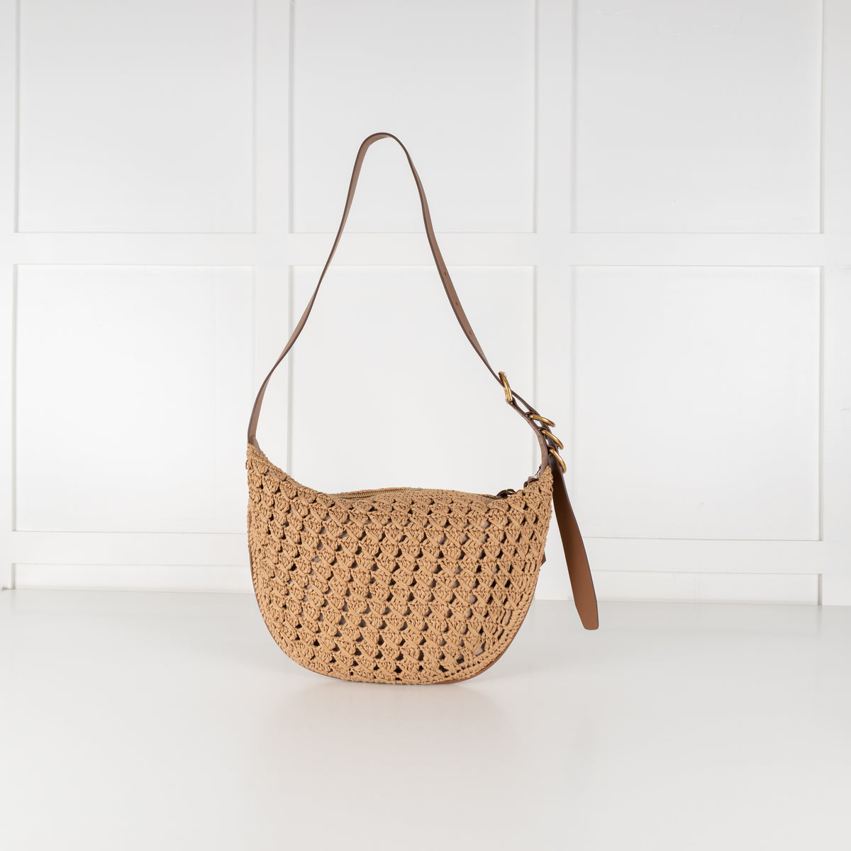 Rag & Bone Mercer Medium Hobo Straw Bag