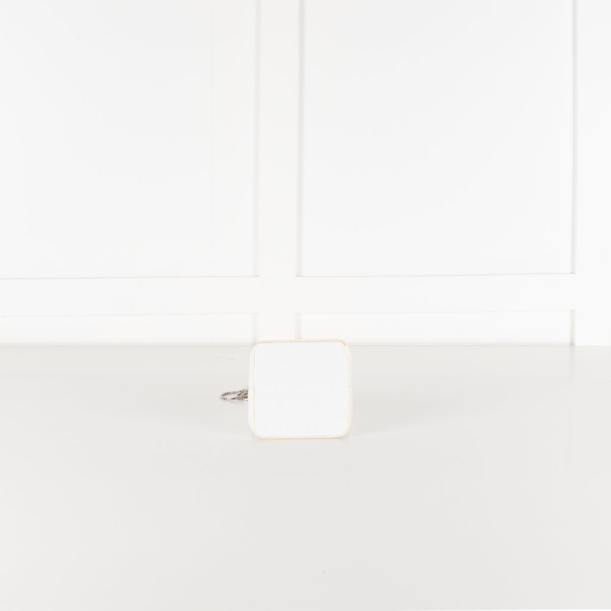 Rubeus Off White Crocodile Mini Liza Bag