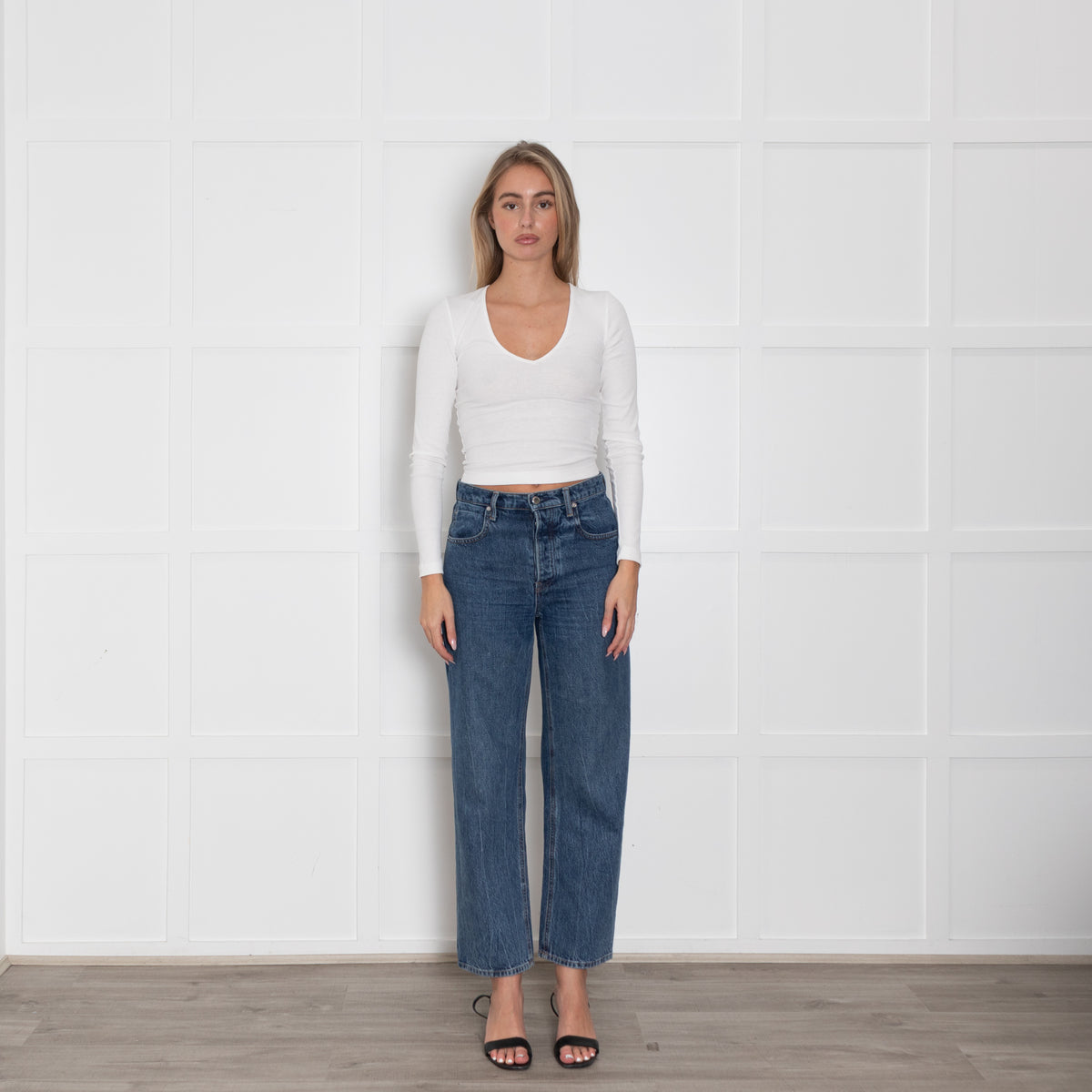 Alexander Wang Blue Straight Leg Jeans