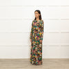 La DoubleJ Black Yellow Purple Paradise Print Maxi Dress
