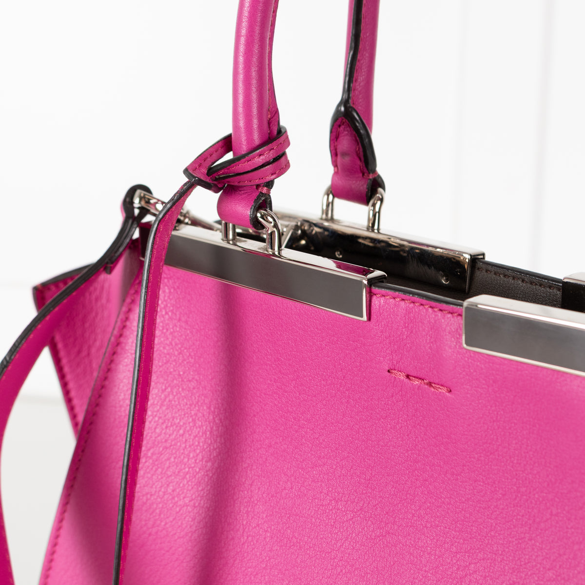 Fendi Magenta Pink 3 Jours Tote Bag