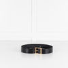 Saint Laurent Black Croc Belt
