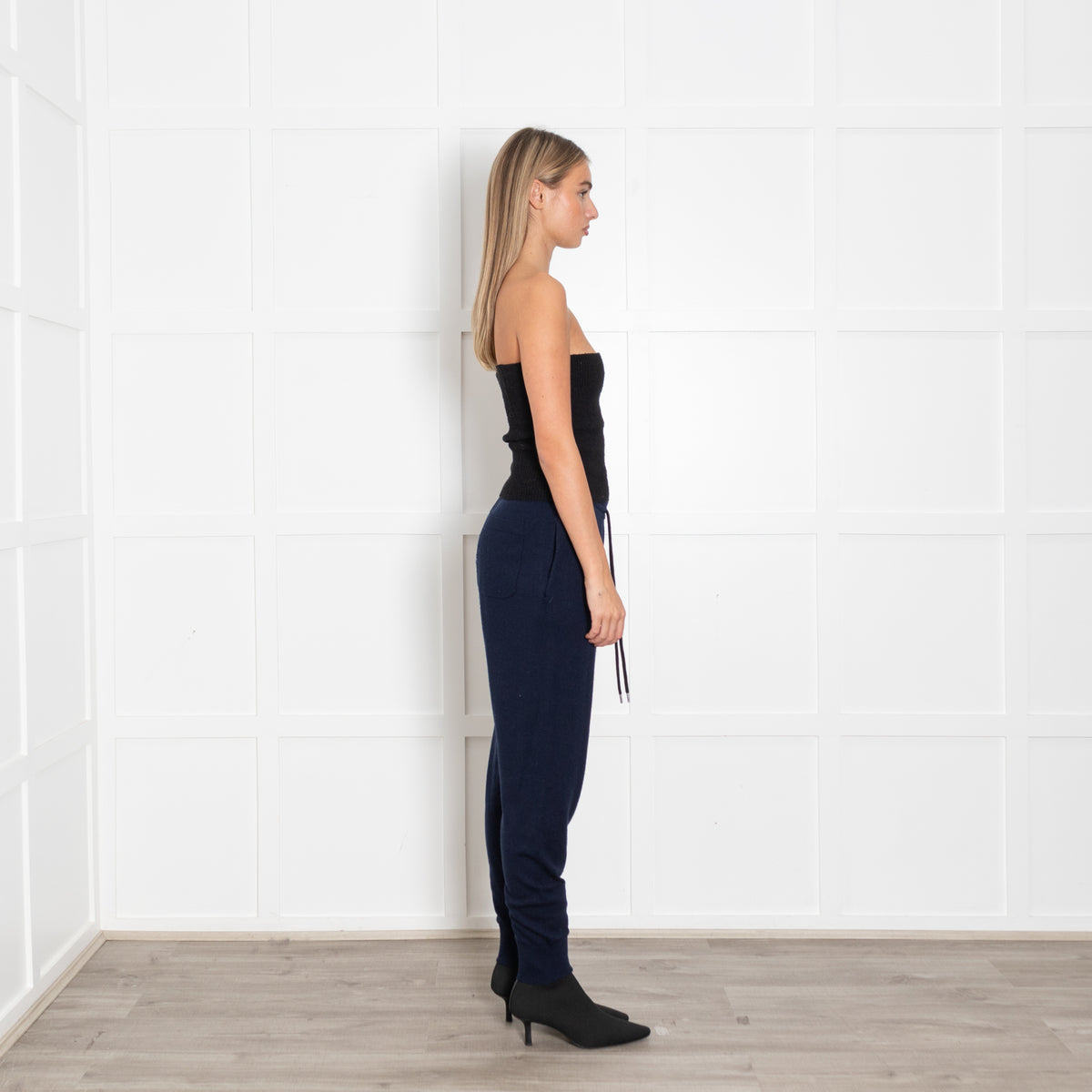 Markus Lupfer Navy Joggers with Sequin Rose