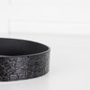 Saint Laurent Black Croc Belt