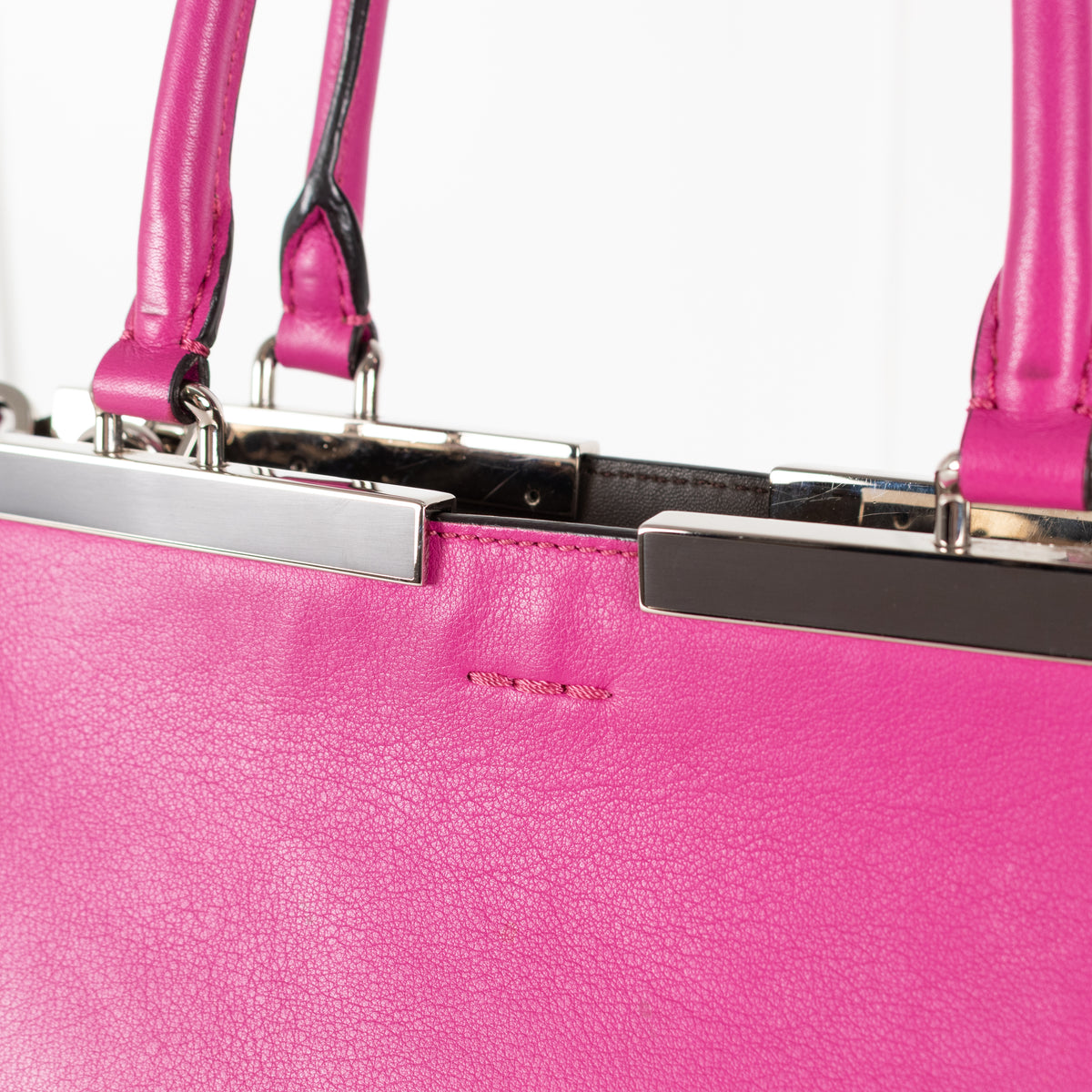 Fendi Magenta Pink 3 Jours Tote Bag