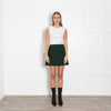Chloe Green Wool Mini Skirt