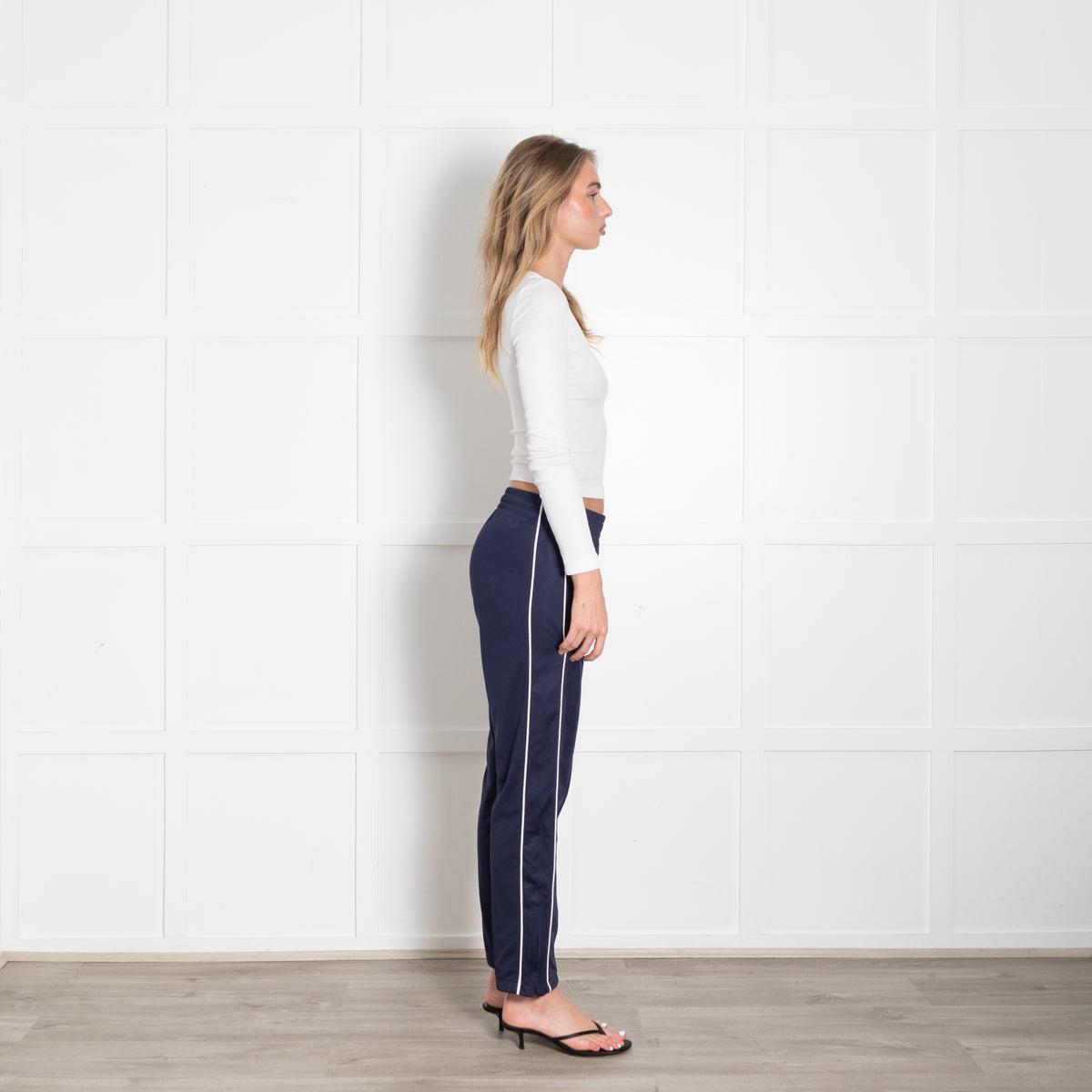 Anine Bing Dark Blue Side Stripe Track Trousers
