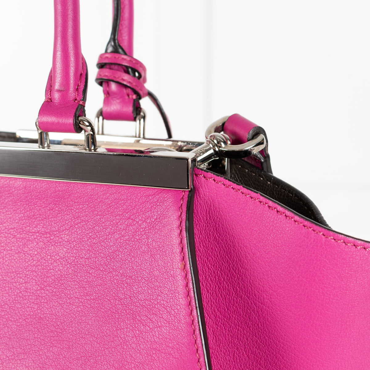 Fendi Magenta Pink 3 Jours Tote Bag