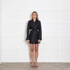 Anna Quan Black Cutout Twist Blazer Dress