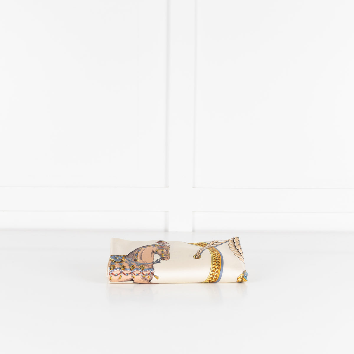 Hermes Cream Silk Apparat Forever Scarf