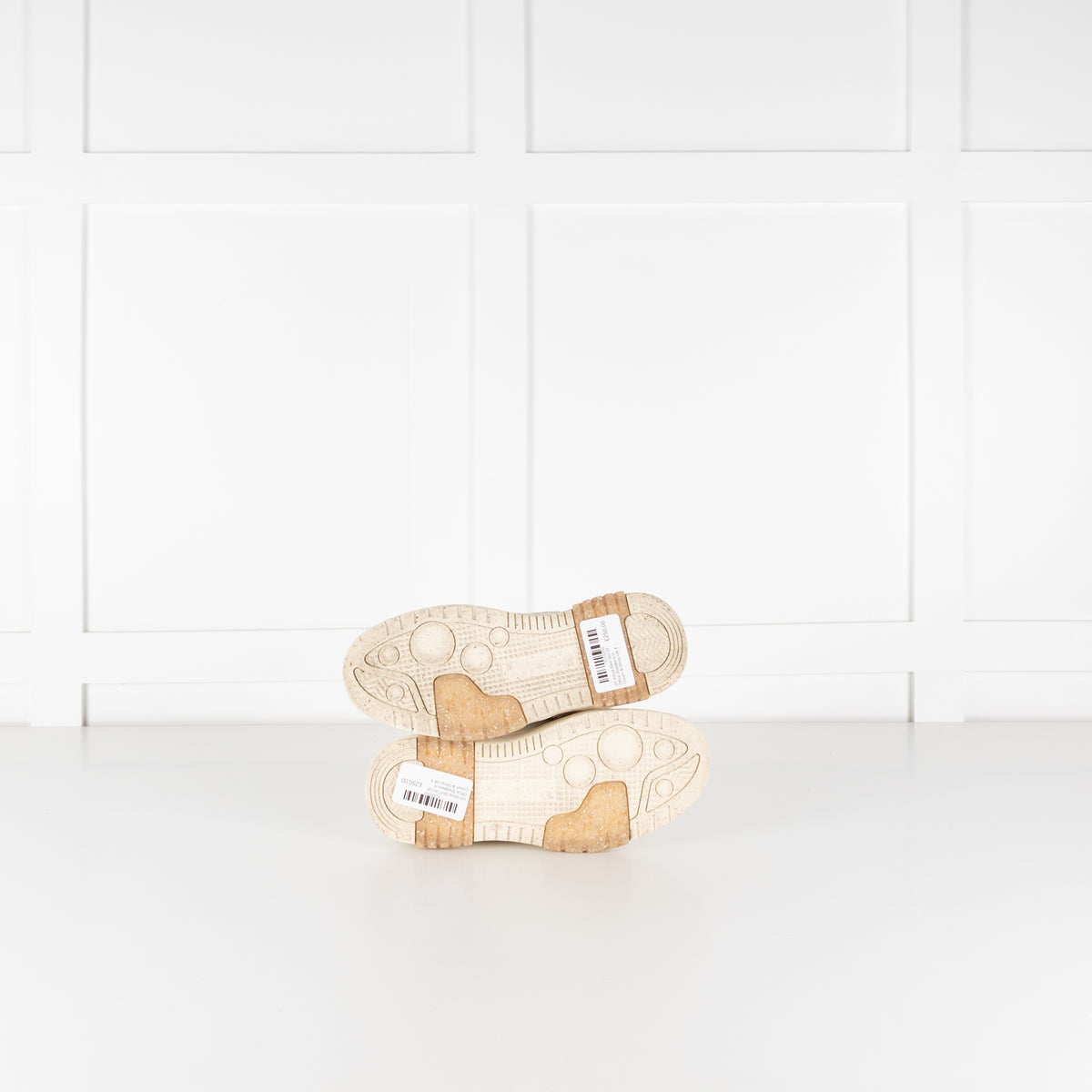 Off White Slim Out Of Office Sneakers in Cream & White