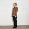 Club Monaco Tan Shearling Aviator Style Jacket