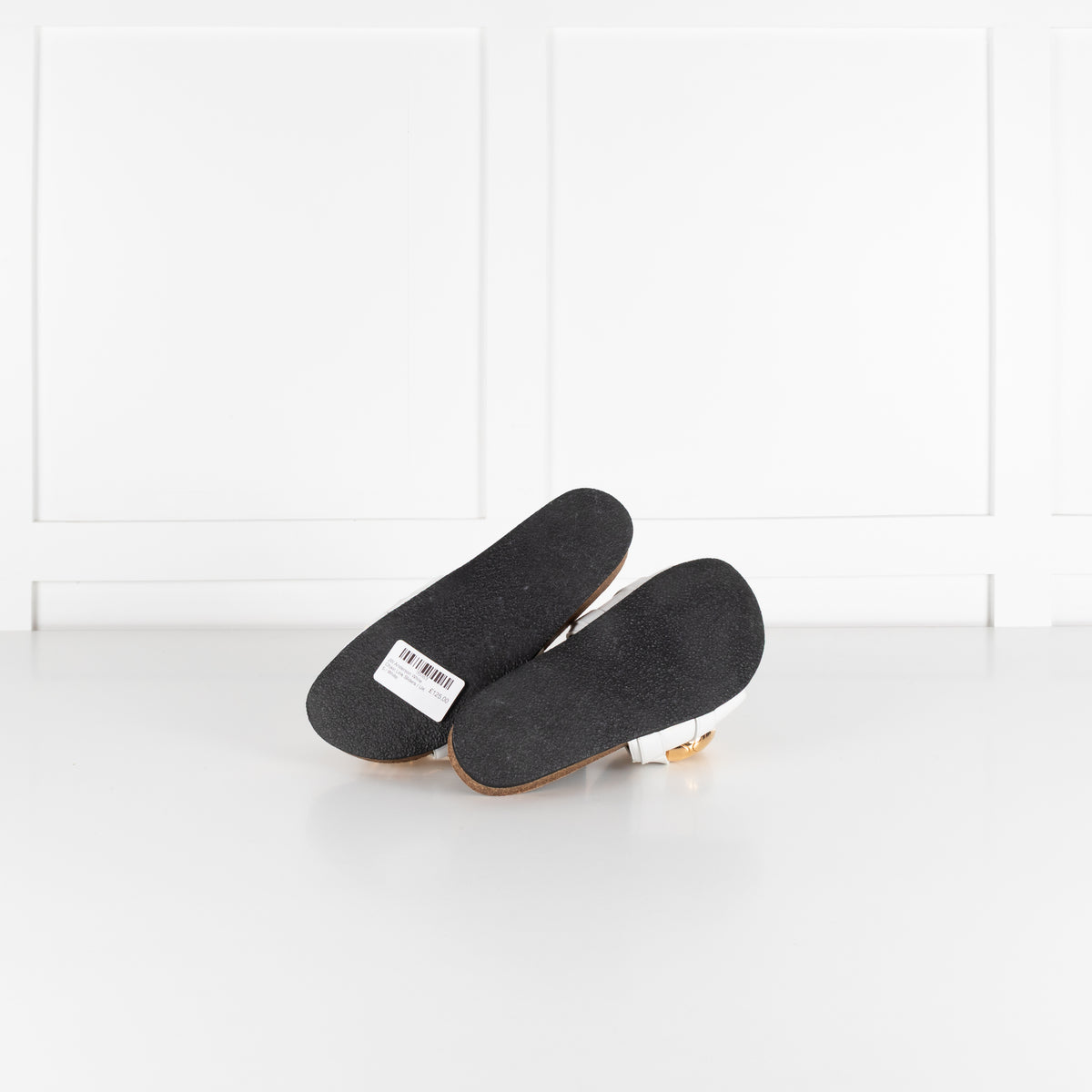 JW Anderson White Chain Link Sliders