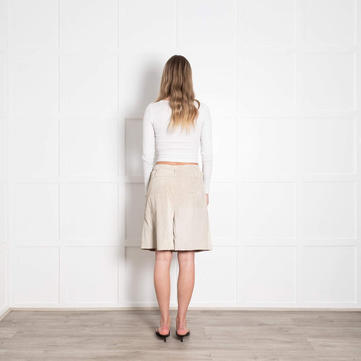 Isabel Marant Pale Suede Shorts With Belt