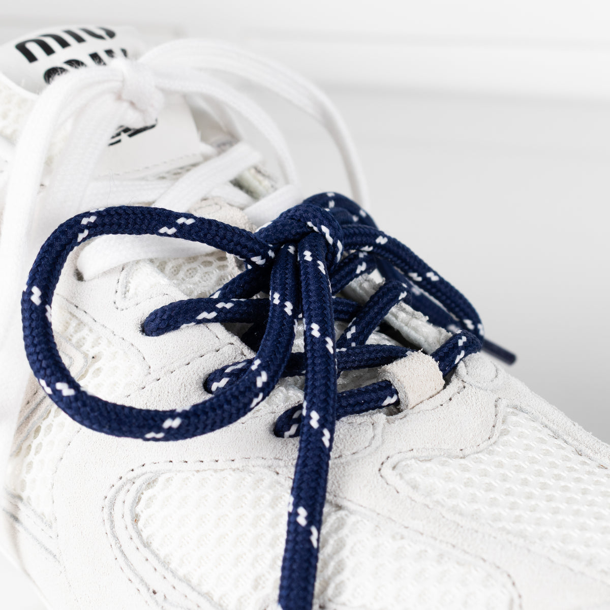 Miu Miu x New Balance White 530 SL Suede Mesh Trainers