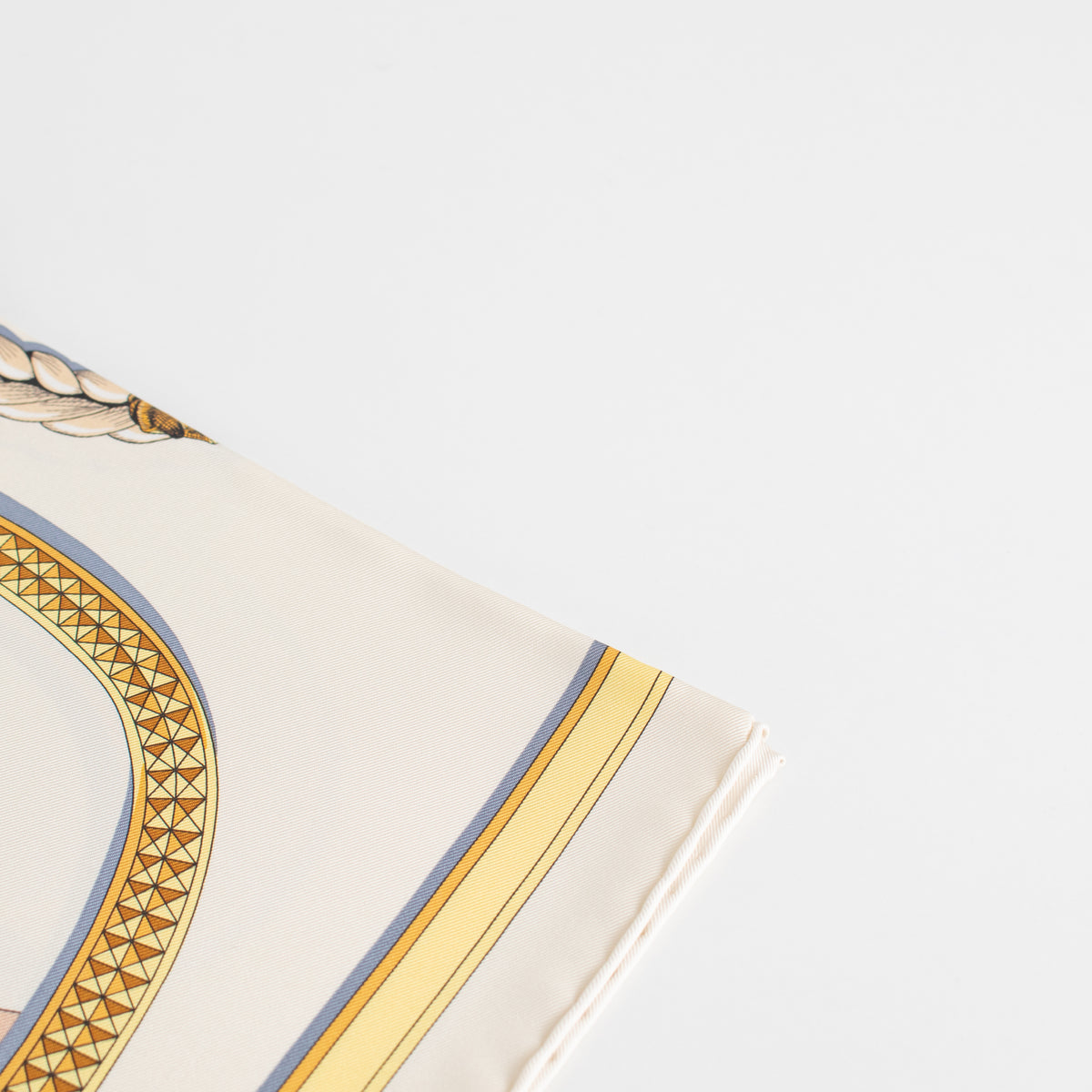 Hermes Cream Silk Apparat Forever Scarf