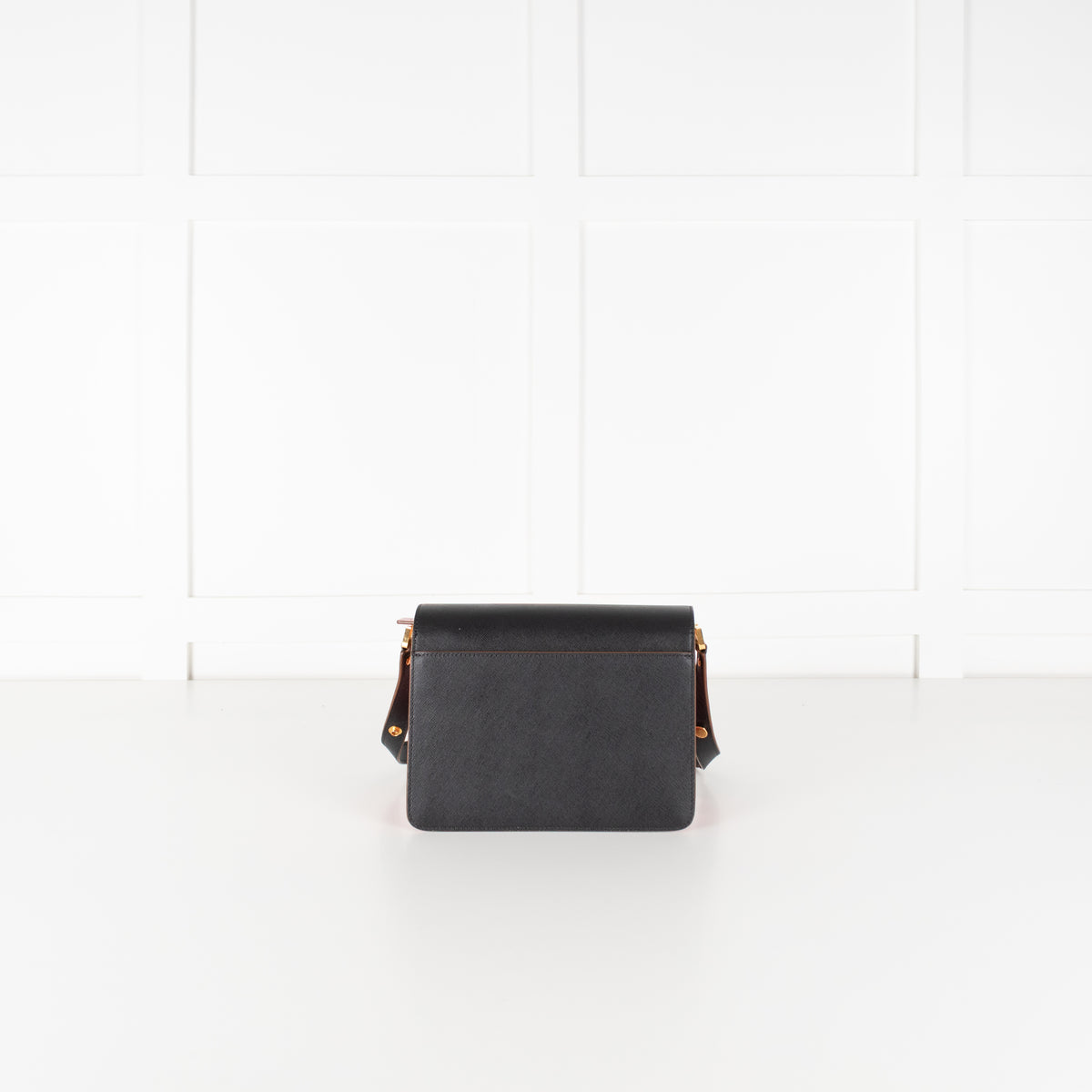 Marni Trunk Pink Colour Black Shoulder Bag