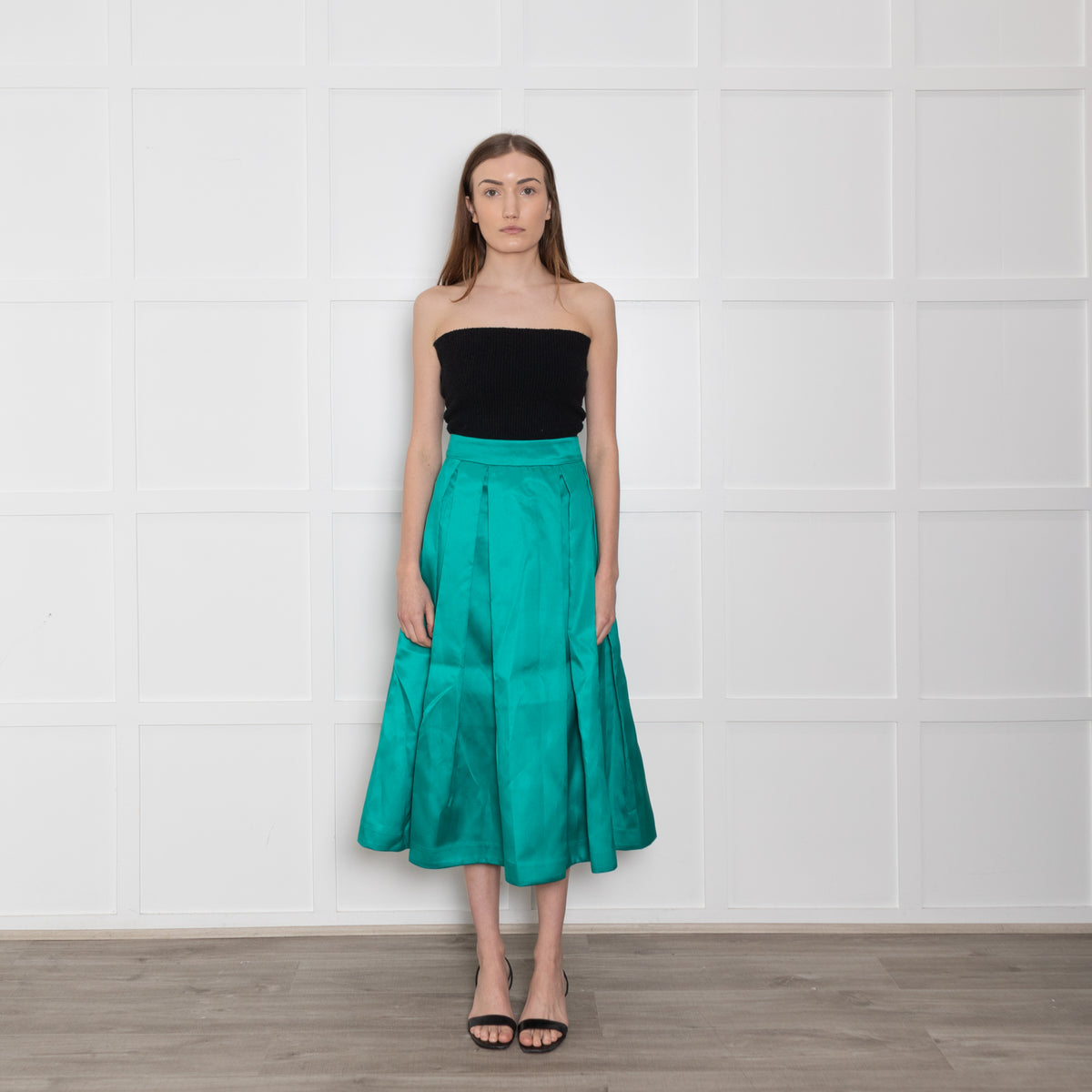 Dea Kudibal Green Pleat Waist Full Skirts