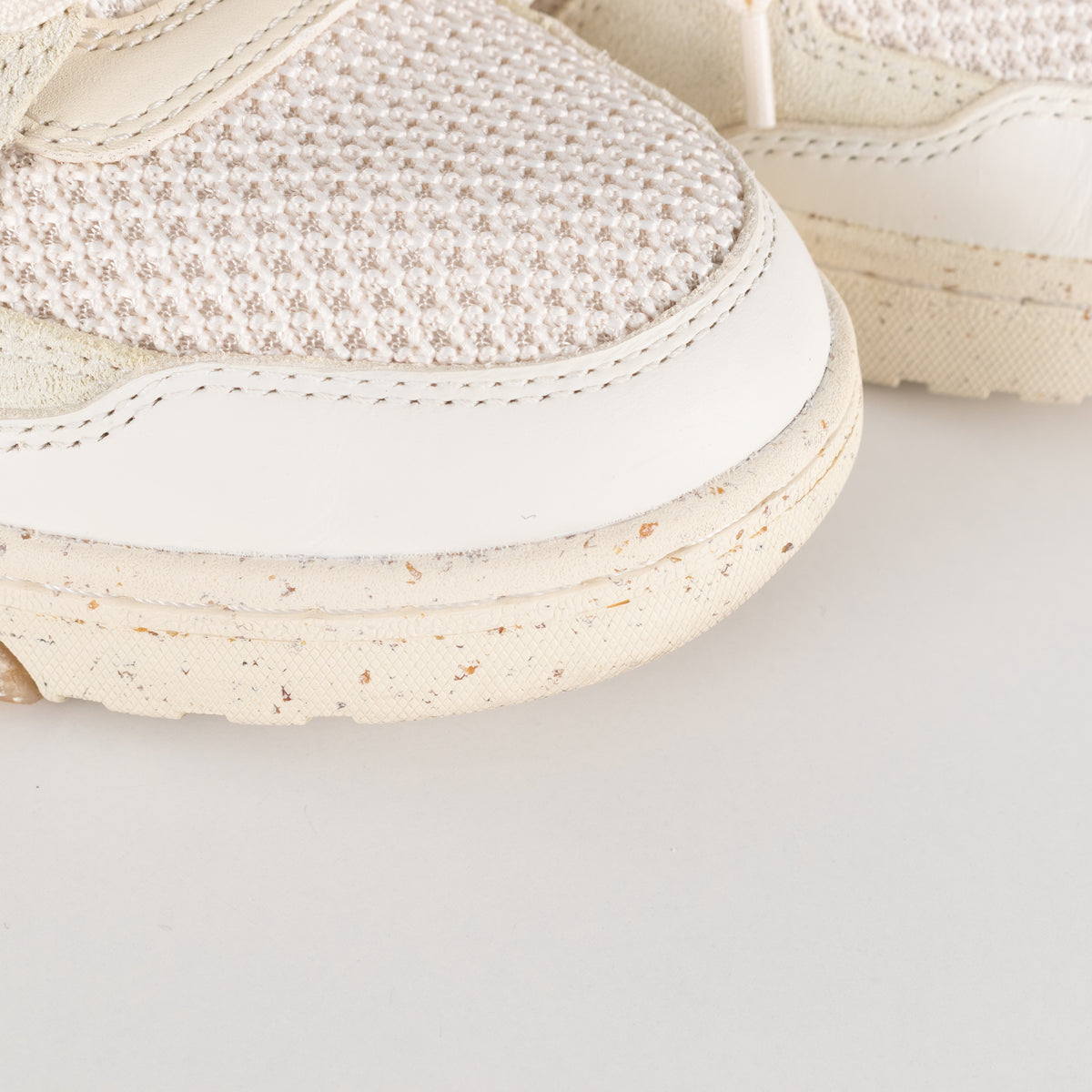 Off White Slim Out Of Office Sneakers in Cream & White