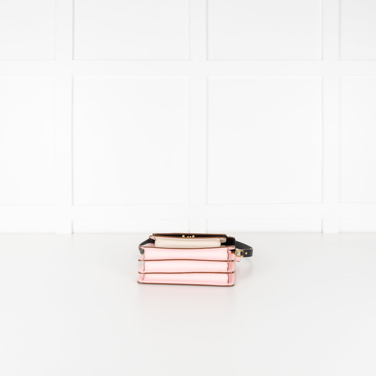 Marni Trunk Pink Colour Black Shoulder Bag