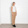 Boutique Moschino Camel Straight Tailored Trousers