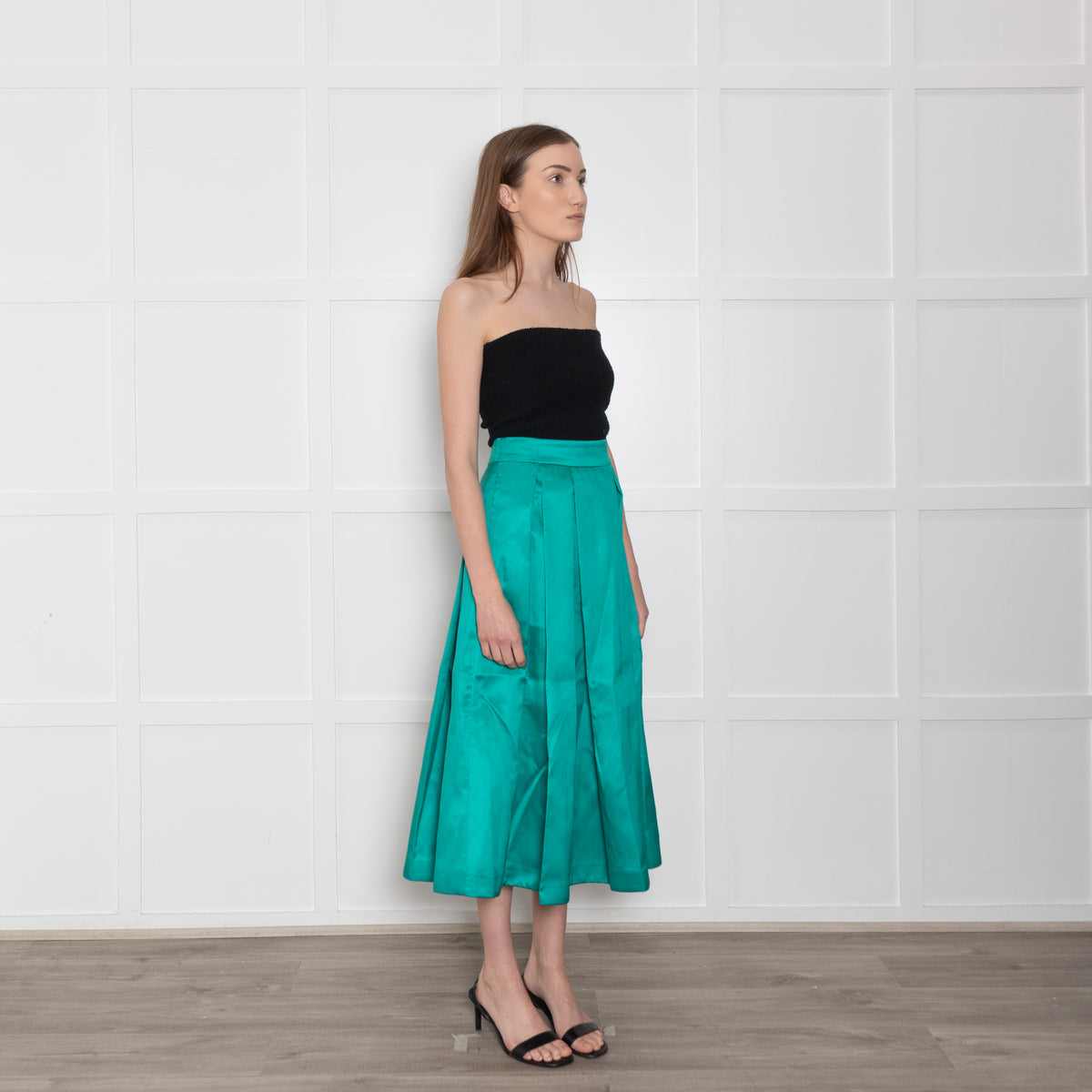 Dea Kudibal Green Pleat Waist Full Skirts