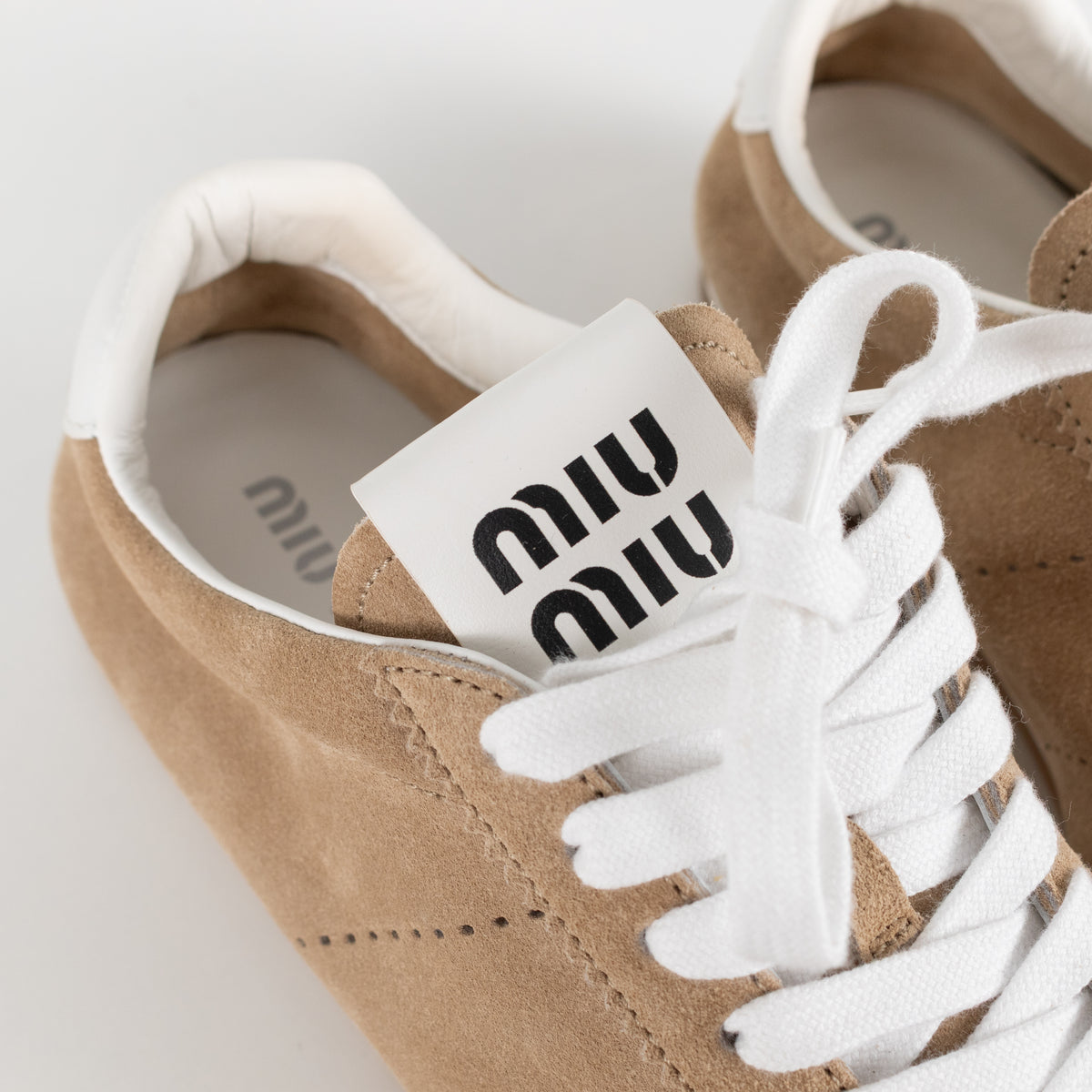 Miu Miu Plume Suede Trainers