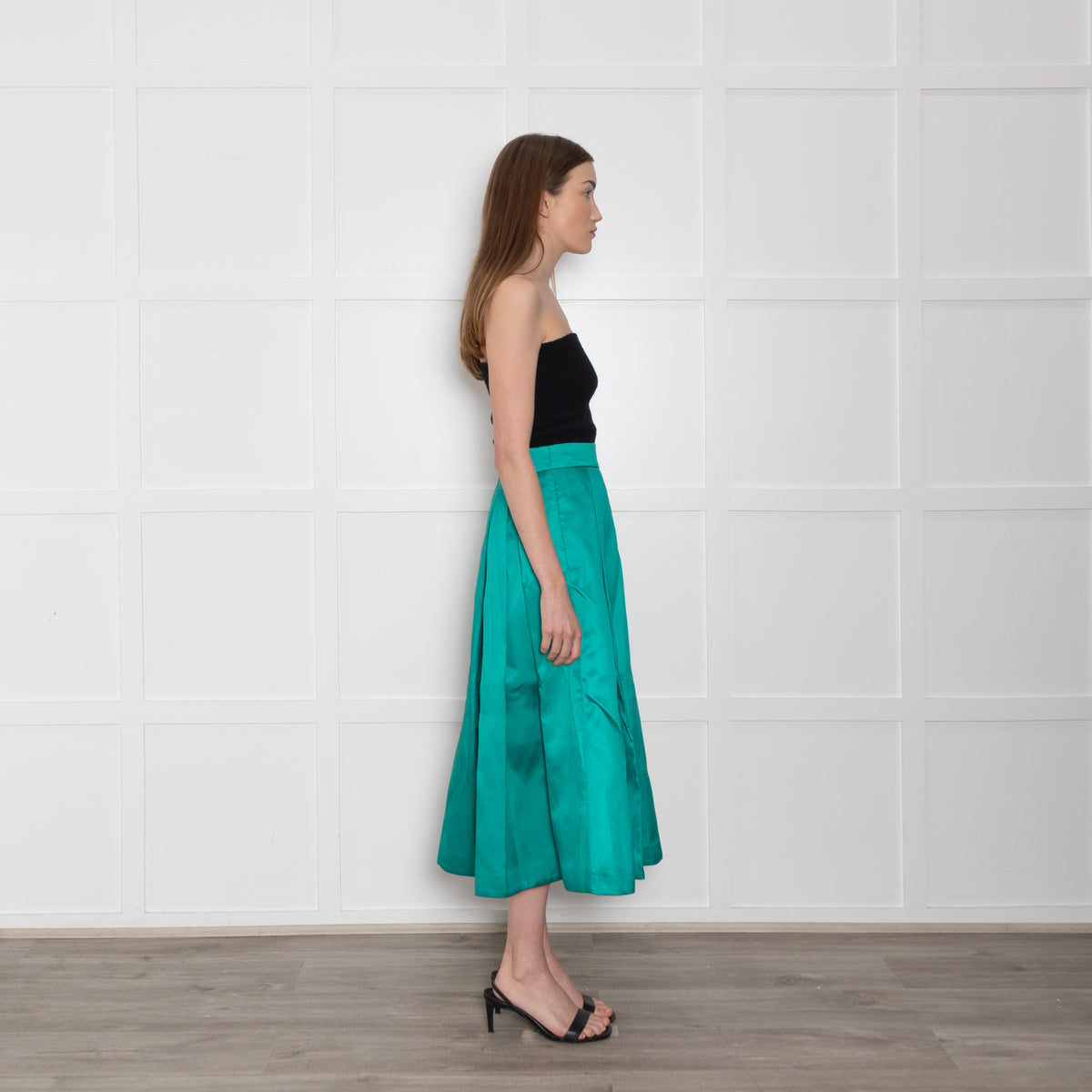 Dea Kudibal Green Pleat Waist Full Skirts