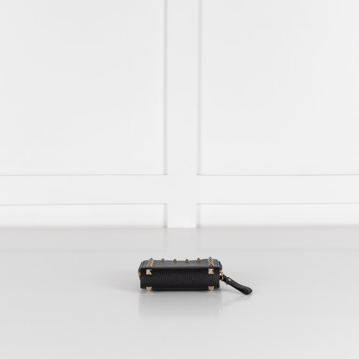 Valentino Grained Rockstud Zip Purse