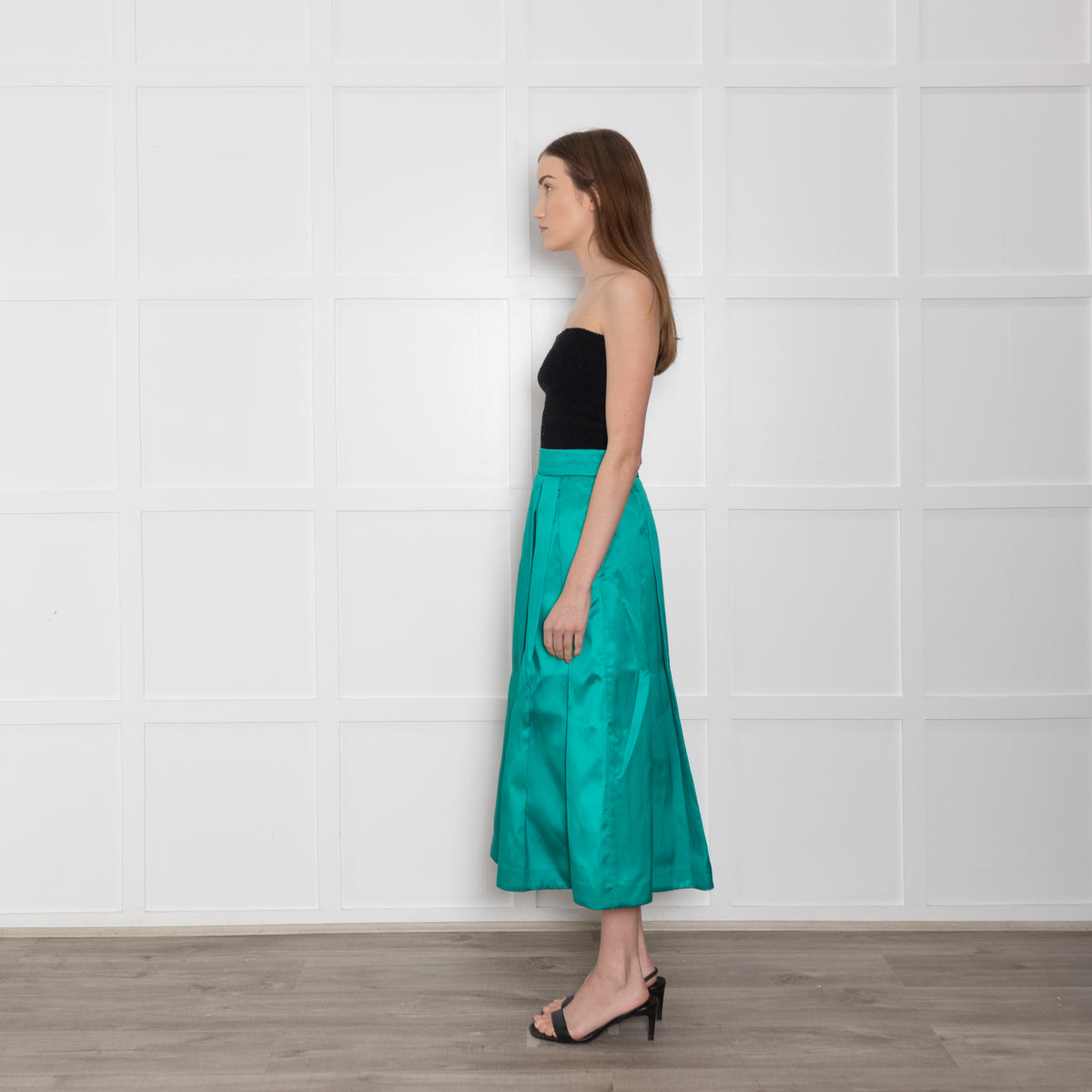 Dea Kudibal Green Pleat Waist Full Skirts