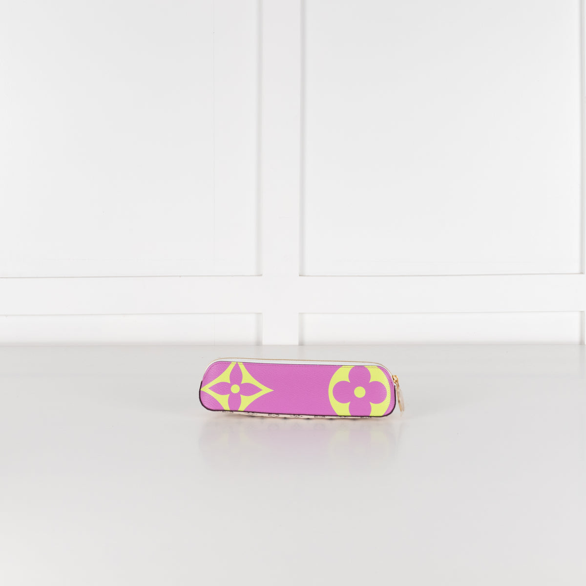Louis Vuitton Purple Lime Green Elizabeth Coated Canvas Pencil Pouch