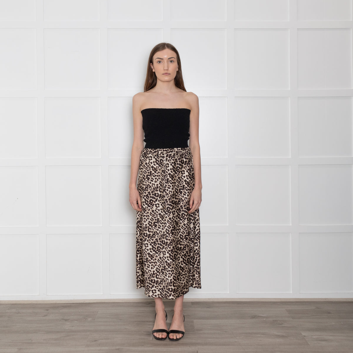 Marella Sport Animal Print Skirt With Drawstring Waist