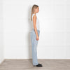 Agolde Pale Blue Rip Knee Jeans