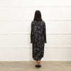Custommade Black Yellow Blue Ditzy Floral Print Dress