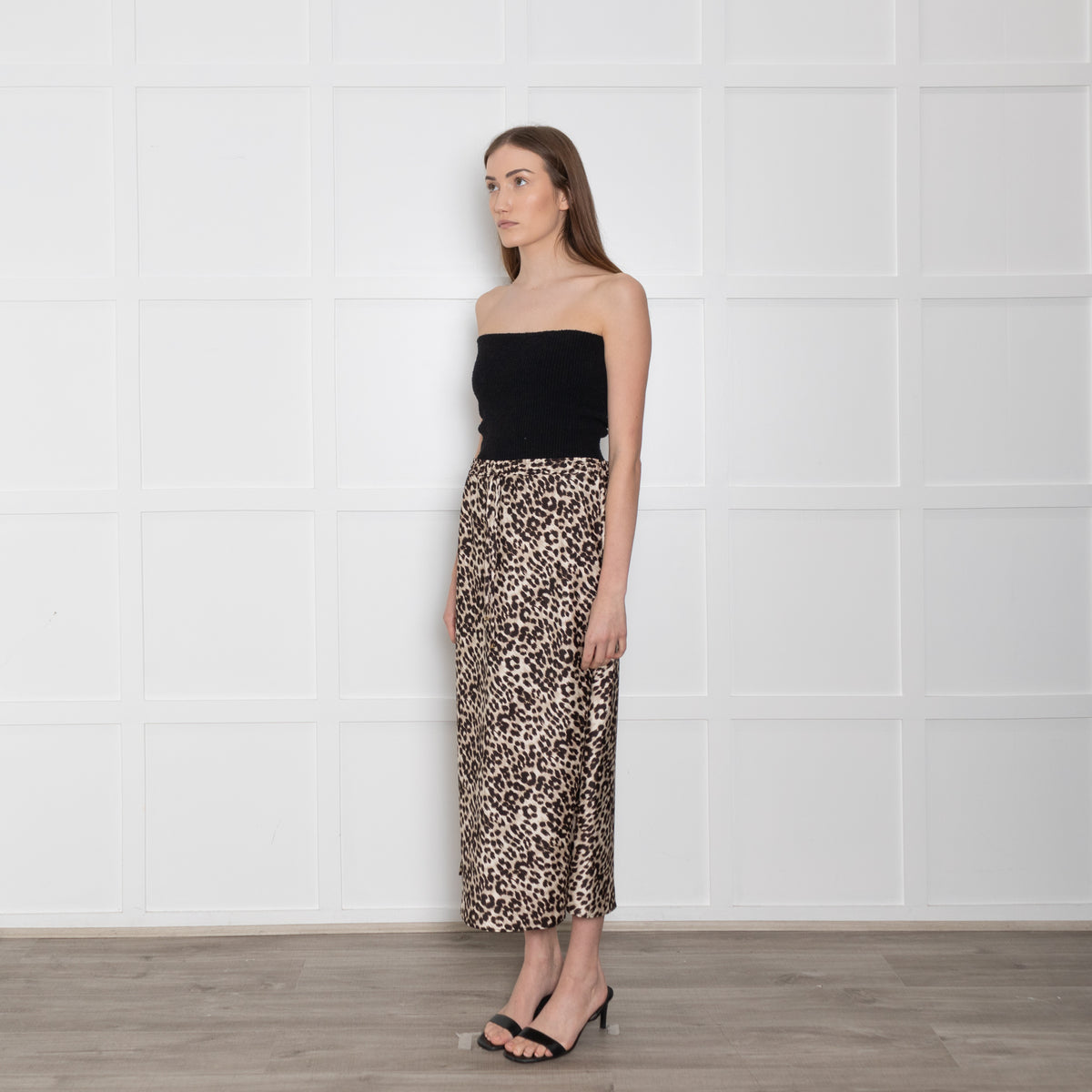 Marella Sport Animal Print Skirt With Drawstring Waist