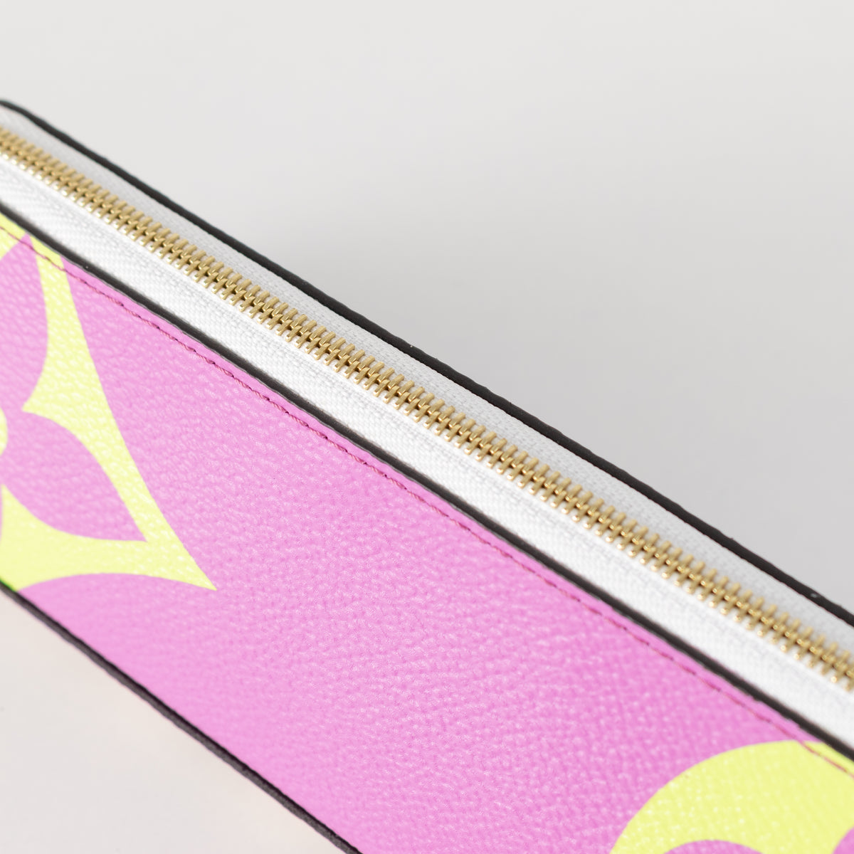 Louis Vuitton Purple Lime Green Elizabeth Coated Canvas Pencil Pouch