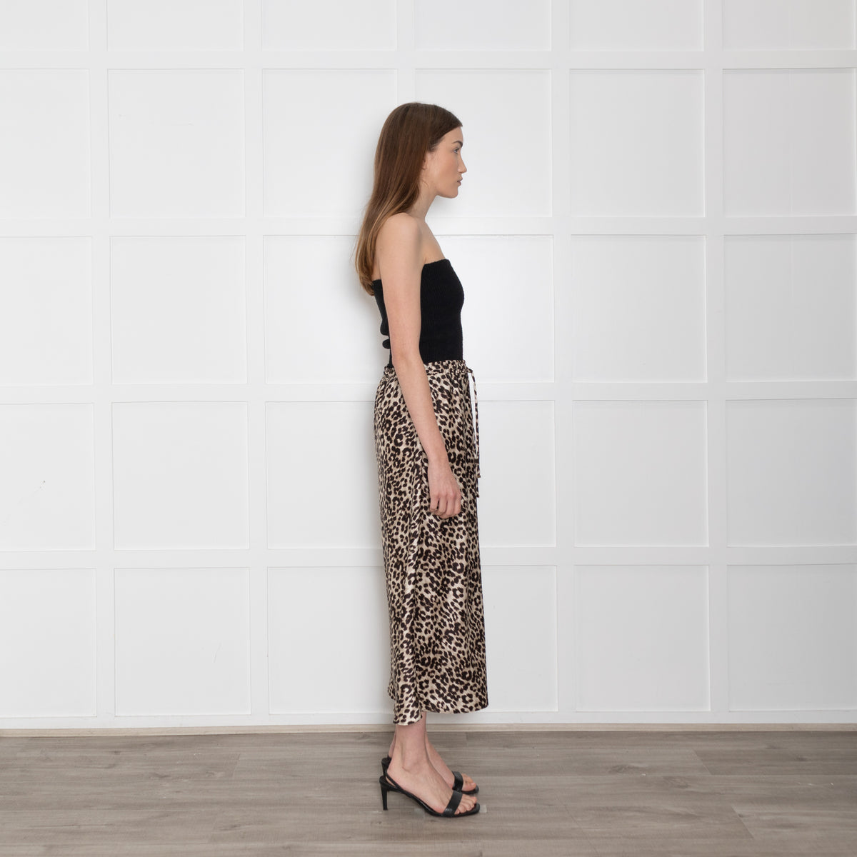 Marella Sport Animal Print Skirt With Drawstring Waist