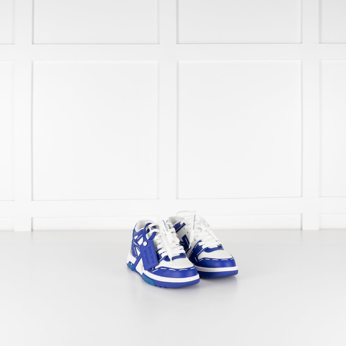 Off White Out Of Office Sneakers In White & Blue