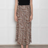 Levete Room Brown Animal Print Elasticated Waist Skirt