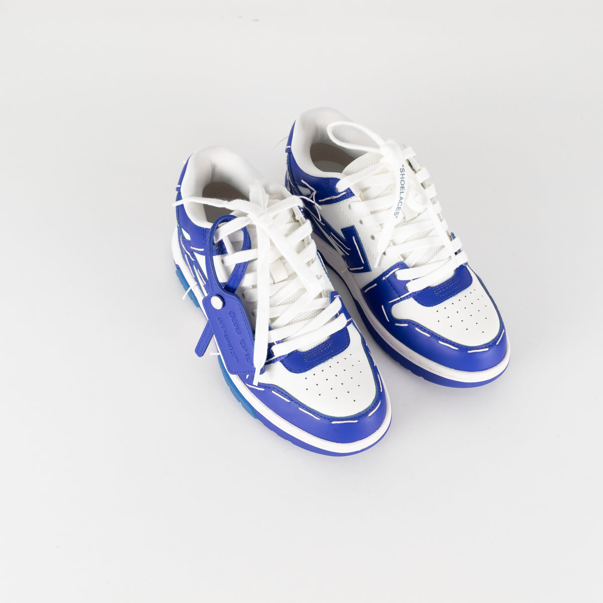 Off White Out Of Office Sneakers In White & Blue