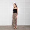 Levete Room Brown Animal Print Elasticated Waist Skirt