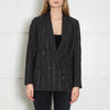 Brunello Cucinelli Grey Sequin Pinstripe Blazer