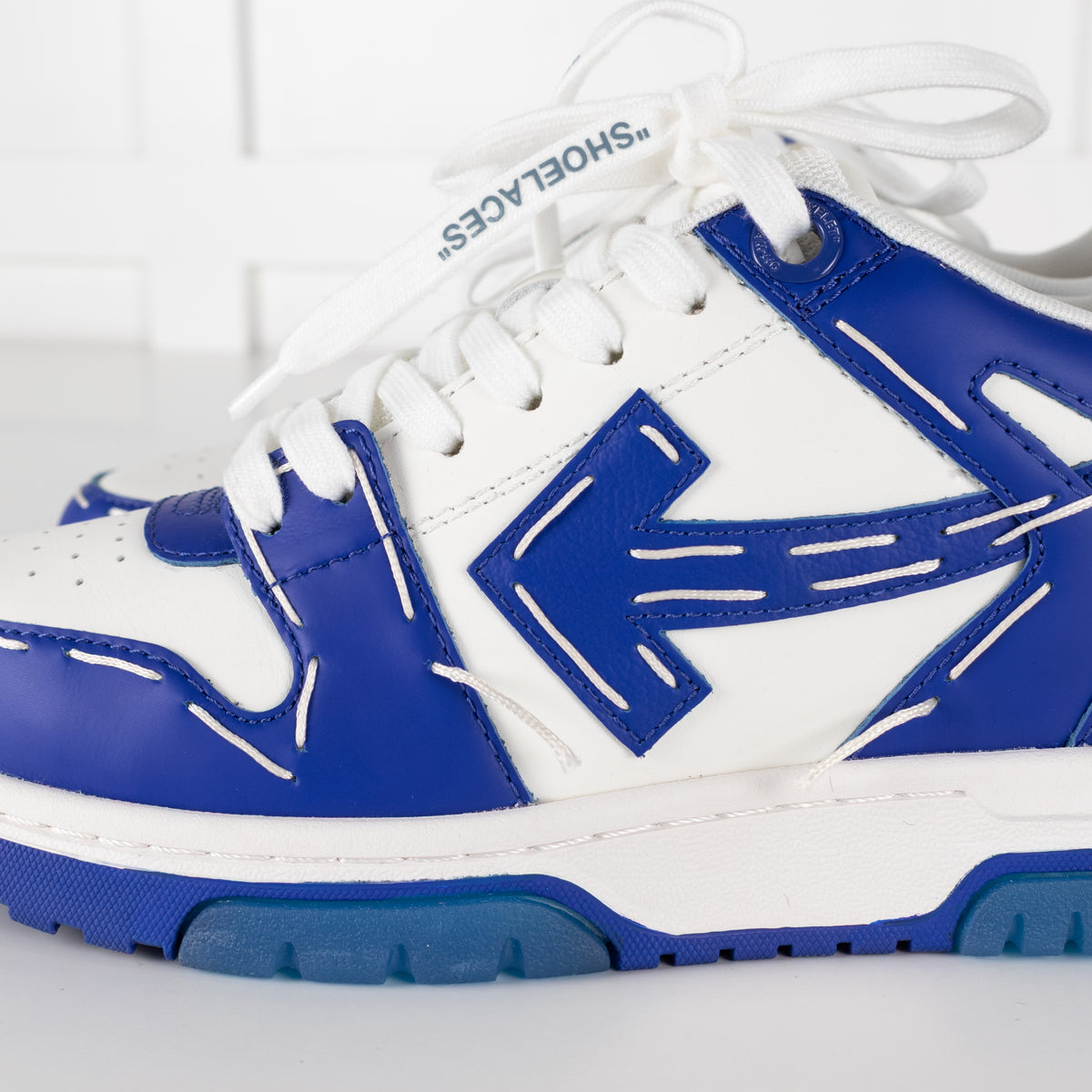 Off White Out Of Office Sneakers In White & Blue